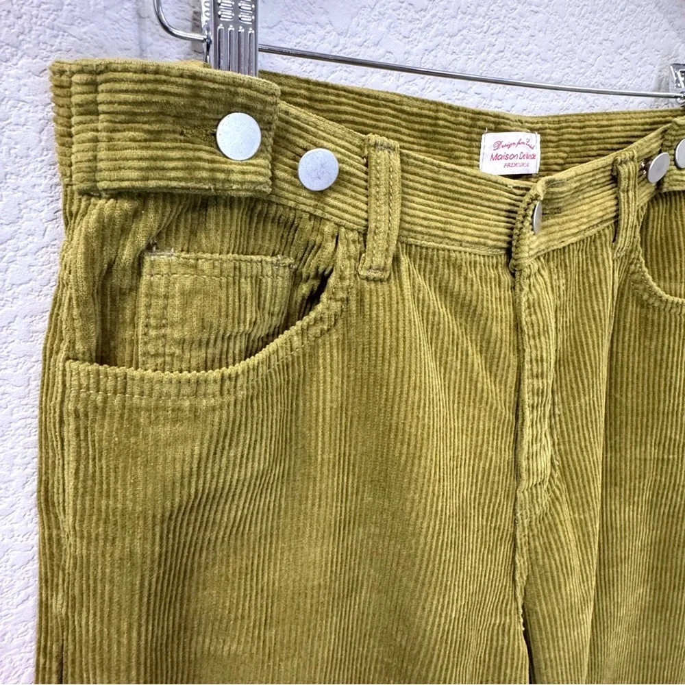 Vintage Olive Wide Leg Pants - Picture 5 of 10